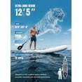 thumbnail image 2 of SOLAVERO 12'5"×33" Extra Large Inflatable Stand Up Paddle Board with Seat & Electric Pump, 600lb Capacity Ultra-Stable SUP Board for Adults & Youth, 2 of 9