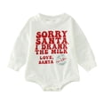 thumbnail image 1 of Gibobby Mameluco niño Bebé Niños Niñas Manga Larga Impresiones Recién Nacido Sudadera Monos(Blanco, 6-12 Meses), 1 of 5