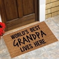 thumbnail image 2 of Summer Doormats, Welcome Mats Rugs, Entrance Low Profile Non Slip Rubber Back Floor Doormat for Outdoors and Indoors Entryway, Outside Back Patio Floor Entry, Home Entrance, 2 of 4