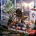 thumbnail image 3 of Decoración de tela de araña gigante de Halloween 16X16.4ft / 23X16.4ft Scary enorme araña Web, 3 of 4