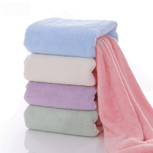 Toalla de baño de fibra ultrafina con fuerte absorción de agua, toalla de baño de vellón coral 70 * 140