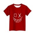 thumbnail image 2 of Cethrio Boys T Shirts, Crew Neck Casual Short Sleeve Graphic Tees Summer Tops Red Size 8, 2 of 4