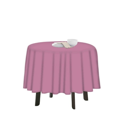 

eloria Round Solid Table Cloth Resistant Washable Decorative Table Cover for Dining Table