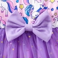 thumbnail image 3 of Bellafa Toddler Tutu Dress Little Girls Ruffle Tulle Dresses Summer Party Princess Unicorn Sundress for 2-7Y, 3 of 7