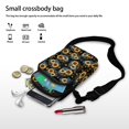 thumbnail image 7 of HELLHERO Double Zipper Shoulder Purse Adult Sunflower Polyester Outdoor Holiday Travel 4.33"x1.97"x7.09" Double-layer, 7 of 7
