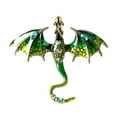thumbnail image 2 of Hyasfey Vintage Oil-dripping Flying Dragon Brooch Rhinestone Cartoon Enamel Animal Shape Men Women Clothing Hat Bag Lapel Pin Fashion Jewelry Gift, 2 of 8
