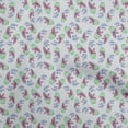 thumbnail image 1 of oneOone Cotton Poplin Twill Light Gray Fabric Watercolor Flower With Pot Sewing Craft Projects Fabric Prints By Yard 56 Inch Wide, 1 of 4