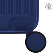 iFLY Transit 28 Expandable Hardside Spinner Large Checked Luggage, Royal Blue