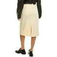 thumbnail image 2 of Proenza Schouler womens  White Label Denim Midi Skirt, 2, White, 2 of 3