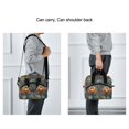 thumbnail image 5 of FORMRS Reusable Lunch Bag for Work School Leakproof Insulated Cooler with Adjustable Shoulder Strap, Abstract Water Lilies Pattern, 5 of 6