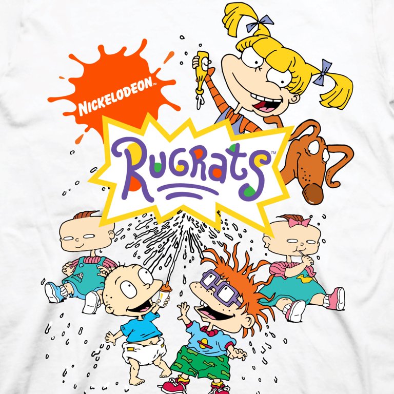 Nickelodeon 90s Vintage T-Shirt - Rugrats & Hey Arnold Classic Cartoon Graphic Tee For Men