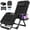 Black, variant on Oswerpon Oversized XL Padded Zero Gravity Lounge Chair, 500-Lb Folding Recliner with Upgraded Lock, Cup Holder, Removable Cushion, Pillow and Footrest for Patio Indoor Outdoor Office, Beige
