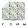thumbnail image 2 of Dessert and Candy Coffee Mat – Durable Microfiber Spill Mat with Kawaii Ice Cream Lover and Frozen Dessert Artwork, Foldable Dish Drying Pad for Kitchen, 2 of 5