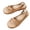 Khaki, variant on Slingback Platform Sandals for Women Lightweight Non-Slip 1.18 IN Sole Flats Sandals Summer Open Toe Bowknot Casual Shoes