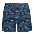 thumbnail image 3 of Runfenguu Boho Shorts, Mens Linen Shorts Men'S Special Print Drawstring Waistband Beach Casual Pocket Trouser Shorts Pants Kids Shorts, 3 of 4