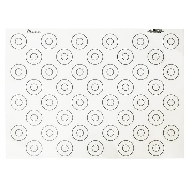 Alfombrilla de silicona para hornear macarrones de Buyer, 40 cm x 30 cm, antiadherente