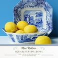 thumbnail image 2 of Spode Blue Italian Square Serving Bowl, 9.5 Inch Serving Bowl for Appetizers, Salad, and Pasta, Made from Fine Porcelain, Microwave and Dishwasher Safe, 2 of 7