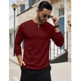 thumbnail image 4 of COOFANDY Men's Henley Shirts Long Sleeve Basic Pullover T-Shirt Lightweight Fashion Casual Solid Tees, 4 of 6