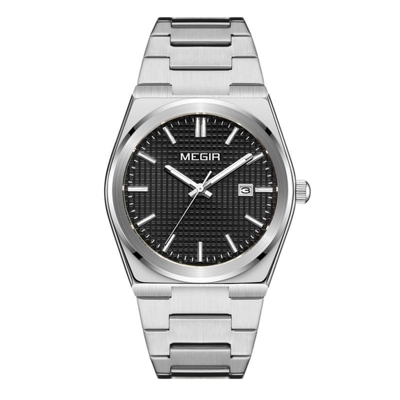 MEGIR Classic Business Men's Watches Big Dial Quartz Wristwatch Waterproof Luxury Clock Gift for Men