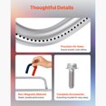 thumbnail image 6 of KFFKFF Grill Burner Tube for Weber Q200 Series, Q220 Series, Q2000 Series, Q2200 Series, Q2400 Series, 20.5-inch Stainless Steel Replacement Tube for Weber Models 396000, 396001, 396002, 566002, 6 of 9