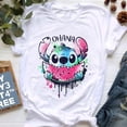 thumbnail image 1 of Disney Stitch Anime Mujer Moda Dibujos Animados Verano kawaii Top Camisetapangjing, 1 of 4