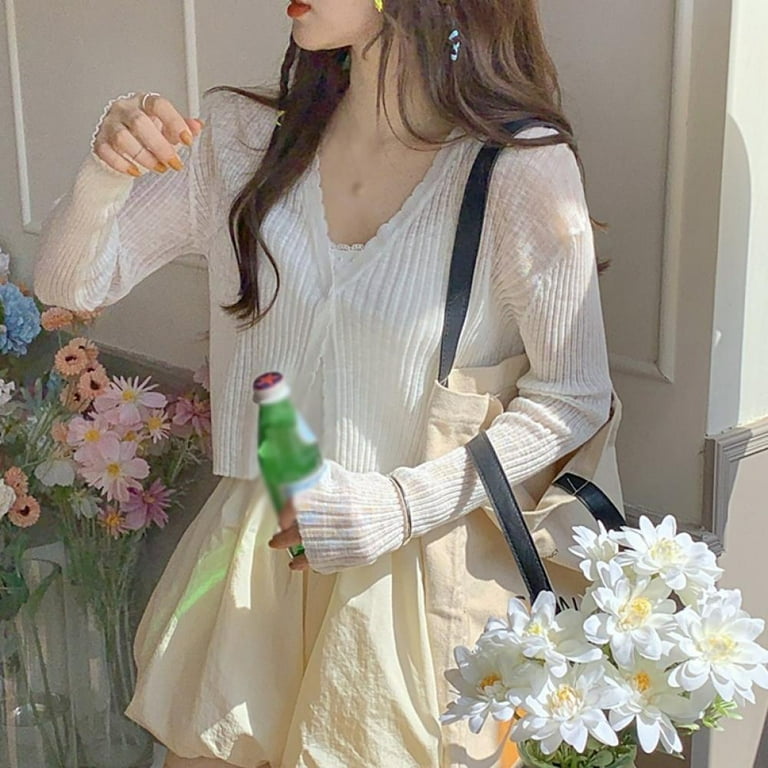 chinese dress ladies Misassy Womens Open Front Knit Sheer Cardigans Summer Boho Lightweight Long  Sleeve Kimono Long Sweaters Apricot at Amazon Women's Clothing store