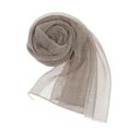thumbnail image 1 of Mantón de cubierta de Cabeza Del Hijab Del Color Sólido de s Mujeres Bufanda de  Mantón Musulmán árabe BLESIY Bufanda Hijab arrugada de las mujeres, 1 of 8