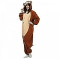 thumbnail image 3 of Combinaison Pyjama une-Pièce Kigurumi à Oreilles Rondes Singe Costume Chandail à Capuchon Animal, 3 of 5