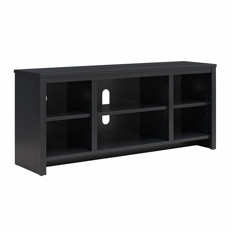 Mainstays Parsons TV Stand for TVs up to 50", Black Oak Finish