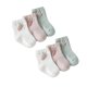 thumbnail image 2 of 3 pares de calcetines adorables para niños Calcetines de primavera y otoño de dibujos animados Medias de algodón suave para bebés Calzado transpirable (rábano, talla XS, 0-6 meses), 2 of 4