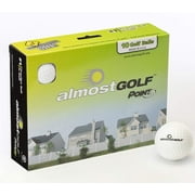 AlmostGolf 10 Golf Balls Restricted Flight Practice Balls (White)