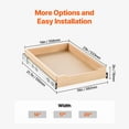 thumbnail image 5 of KFFKFF 14"W x 21"D Pull Out Cabinet Organizer, Wood Expandable Slide out Drawers Storage Rack, Gentle Shutting Slide-out Tray, Ideal for Kitchen, Pantry, 5 of 9