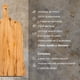 thumbnail image 3 of tabla para picar HAPPY LIFE madera pino, tabla de decorativa, tabla de quesos y corte carne, hecha 100% a mano I LIVE I: XL 51 x 28 x 18 x 2.5, 3 of 5