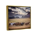 thumbnail image 4 of Stupell Industries Galloping Horses Cloudy Mountains Landscape Photography Gold Floater Framed Canvas Art Print Wall Art, 31 x 25, 4 of 10