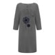 thumbnail image 5 of Vestido de botón de cuello redondo de manga media con estampado casual de verano de moda para mujer Pompotops ghjkhdj14610, 5 of 6