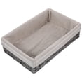 thumbnail image 4 of Cesta tejida de escritorio con forro Cesta para guardar artículos diversos Cesta organizadora de mesa, 4 of 6