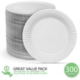 thumbnail image 3 of Stock Your Home 6-Inch Paper Plates Uncoated, White, 300 Count, 3 of 8