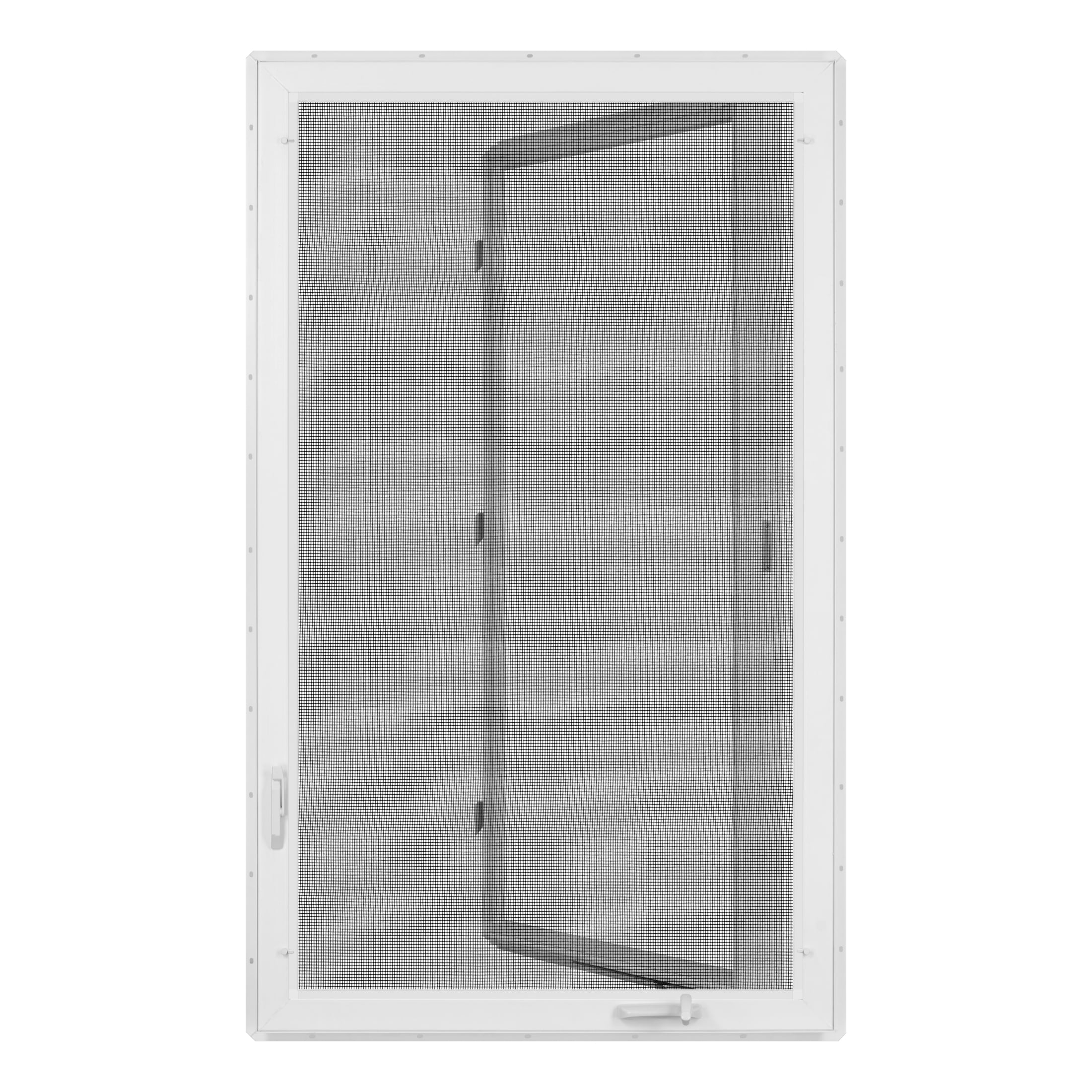 36 in. x 60 in. White Vinyl Double-Pane Insulated Right-Hand Casement Window with Screen