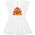 thumbnail image 3 of Inktastic Thanksgiving Cute Football Turkey Girls Baby Dress, 3 of 5