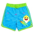 thumbnail image 4 of Pinkfong Baby Shark Toddler Boys UPF 50+ Rash Guard and Swim Trunks Outfit Set Surf's Up! 4T, 4 of 5