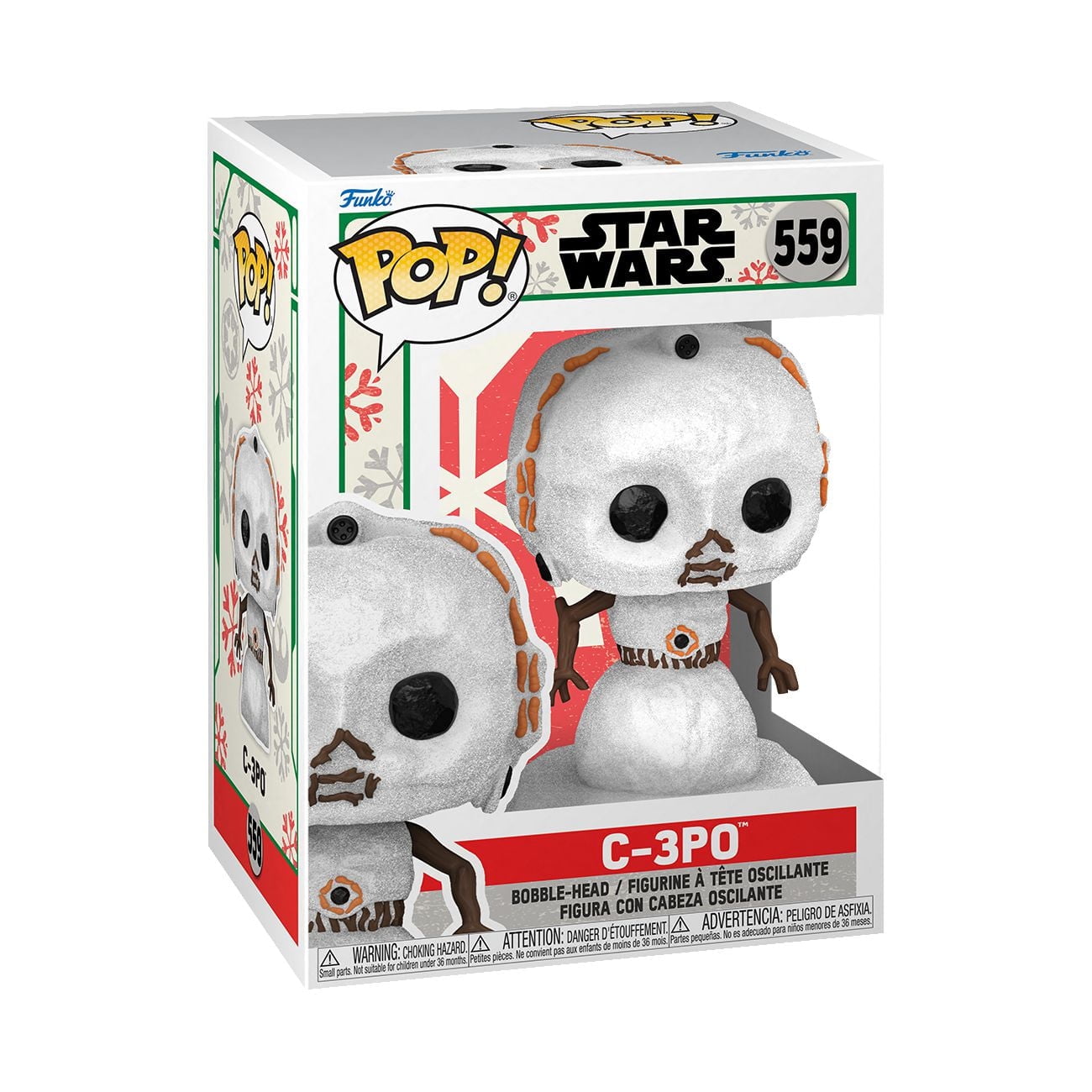 Funko Pop! Star Wars: Holiday - C-3PO Snowman Vinyl Bobblehead