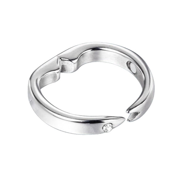 Unisex Acupressure Ring for Snoring Relief Copper Silver