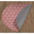 thumbnail image 3 of Triangular Prism Dusty Rose Area Rug by Kavka Designs, 3 of 3