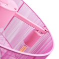 thumbnail image 6 of 18 inch Modern Industrial Bladeless 3 Wind Speed 3 Blades Down Rod Ceiling Fan with Caged Mesh Shade, Chandelier Ceiling Fan with Light and Remote Control Pink, 6 of 9