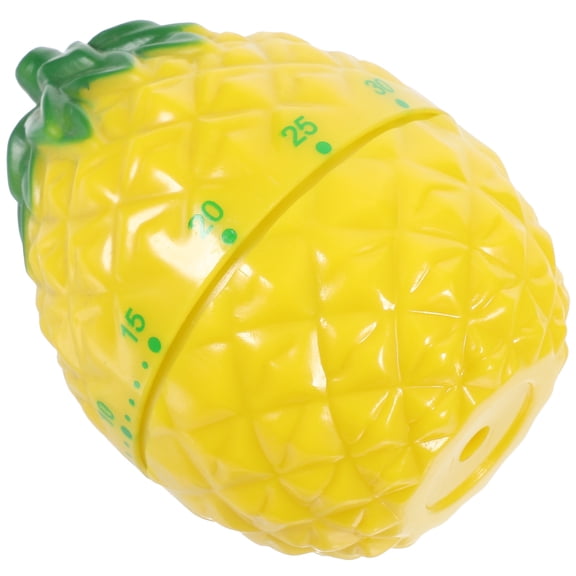 WRITWAA Yellow Cartoon Kitchen Timer 60-Minute Mechanical Plastic Time Reminder for Home Cooking and Baking