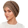 thumbnail image 1 of Milk Silk Hijab Headband Two Tone Solid Color Head Wrap With Design for Everyday Wear and Comfort, 1 of 3