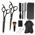 thumbnail image 1 of Conjunto de barbero Kits de peluquería 13 PCS Juego de tijeras de peluquero profesional de acero inoxidable Recortador de dientes para el cabello Tijeras de corte plano Peine Maboto  Conjunto de barbero, 1 of 7