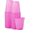 TRAHOO50 Pack 5 oz Plastic Disposable Recyclable Cups, Dental Cups