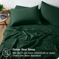 thumbnail image 4 of Bare Home Flannel Sheet Set - 100% Cotton - Deep Pocket - Queen, Forest Green, 4-Pieces, 4 of 7