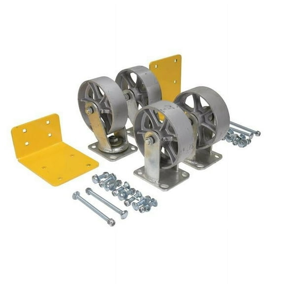 Vestil Manufacturing H-CK4-SC6-2 6 x 2 in. Semi-Steel Caster Kit - 4800 lbs